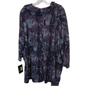 I.N. Studio Cowl Neck Knit Tunic Top Size XL